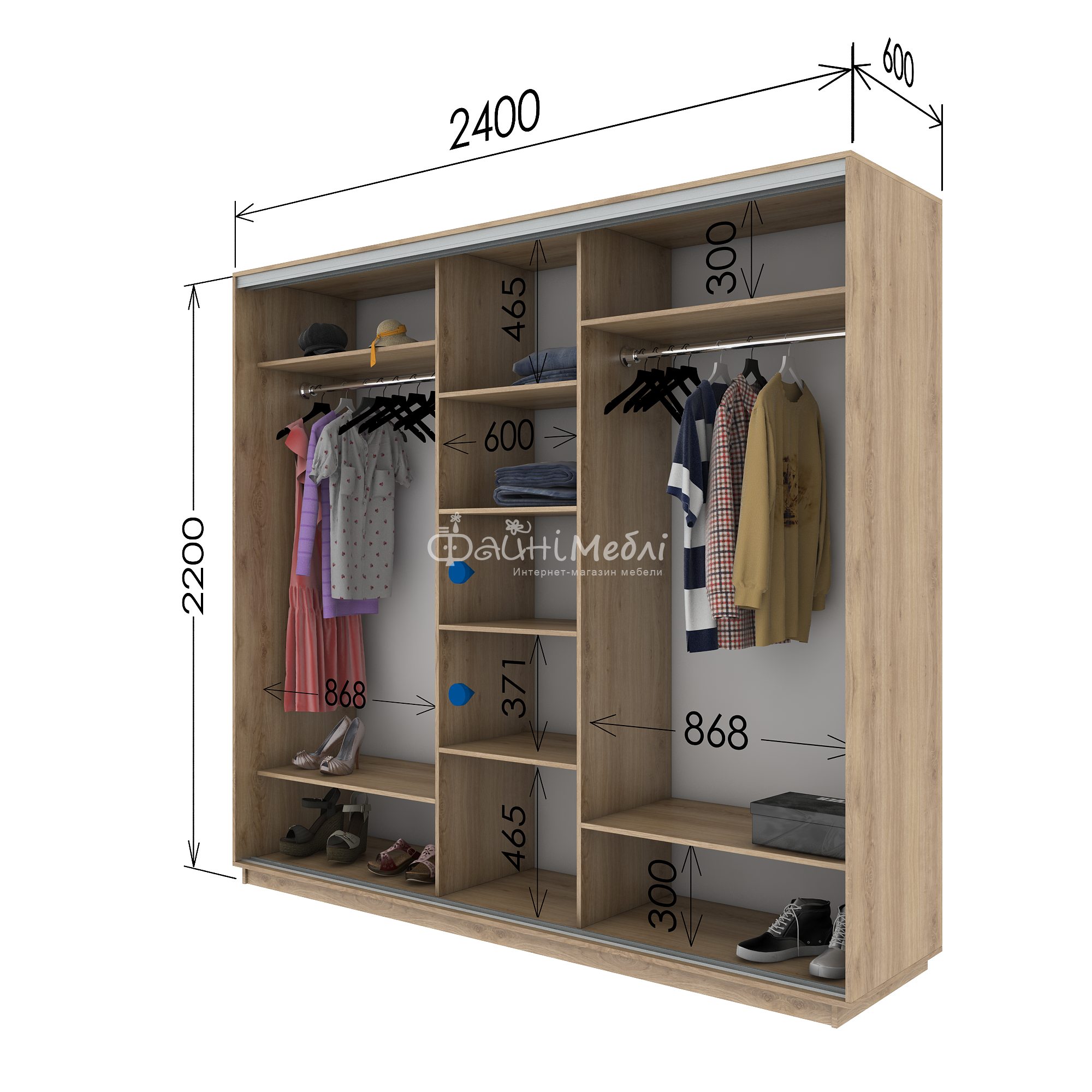 Шкаф-купе в интерьере - 90 фото стандартных и нетипичных проектов