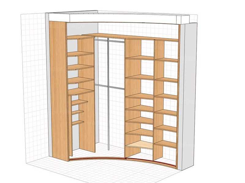 Угловой шкаф в спальню -120 фото разнообразных моделей