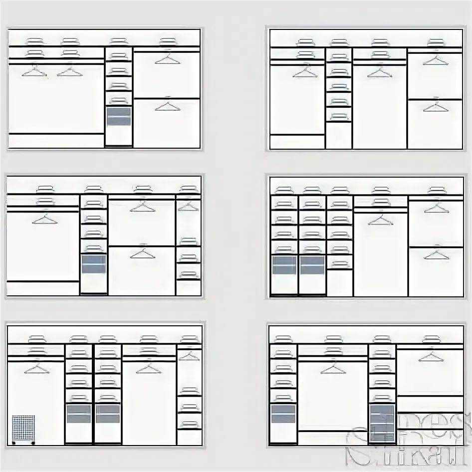 Лучшие варианты наполнения для шкафов-купе