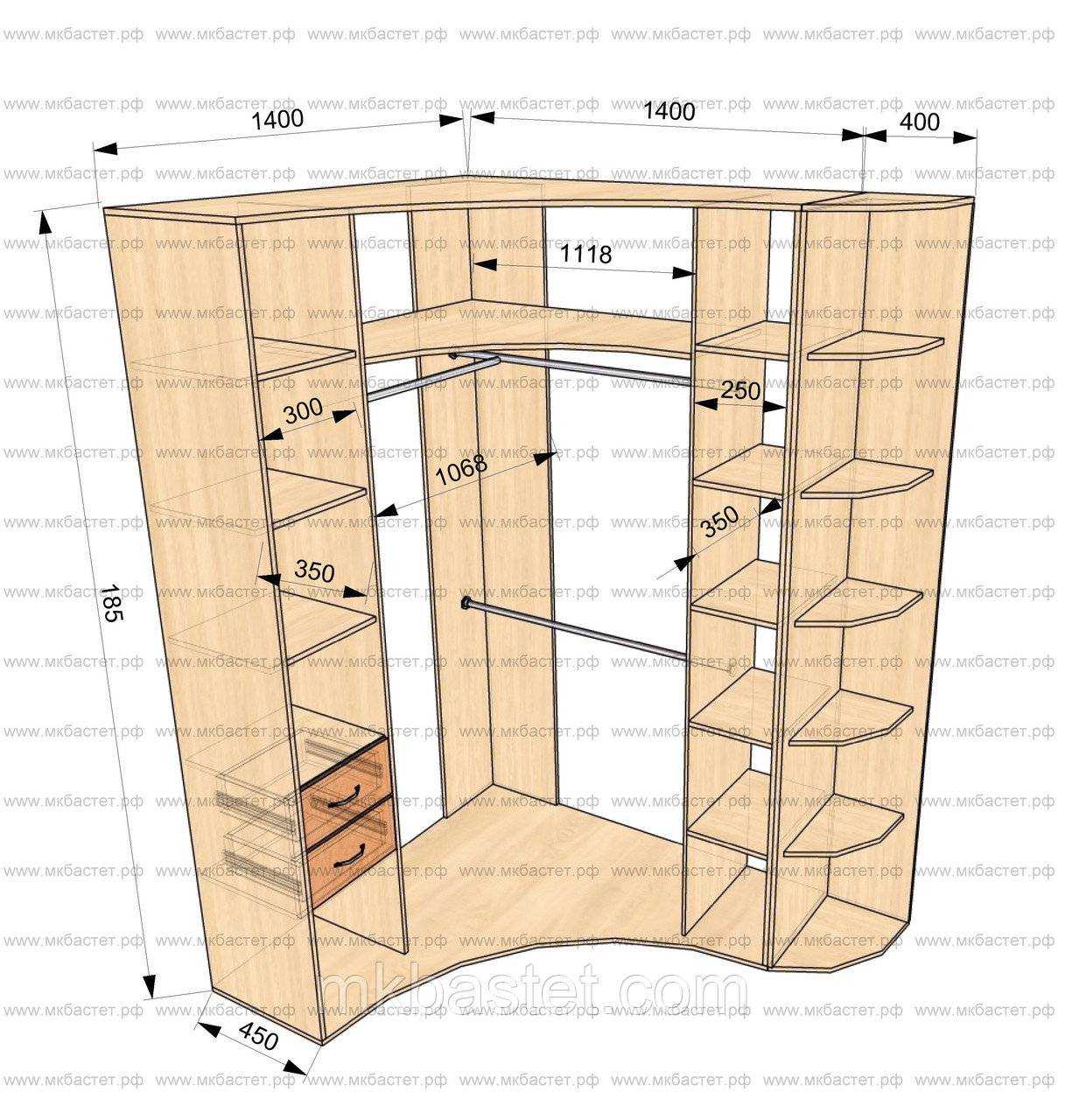 Радиусный шкаф в спальню: купе, угловой - 20 современных фото