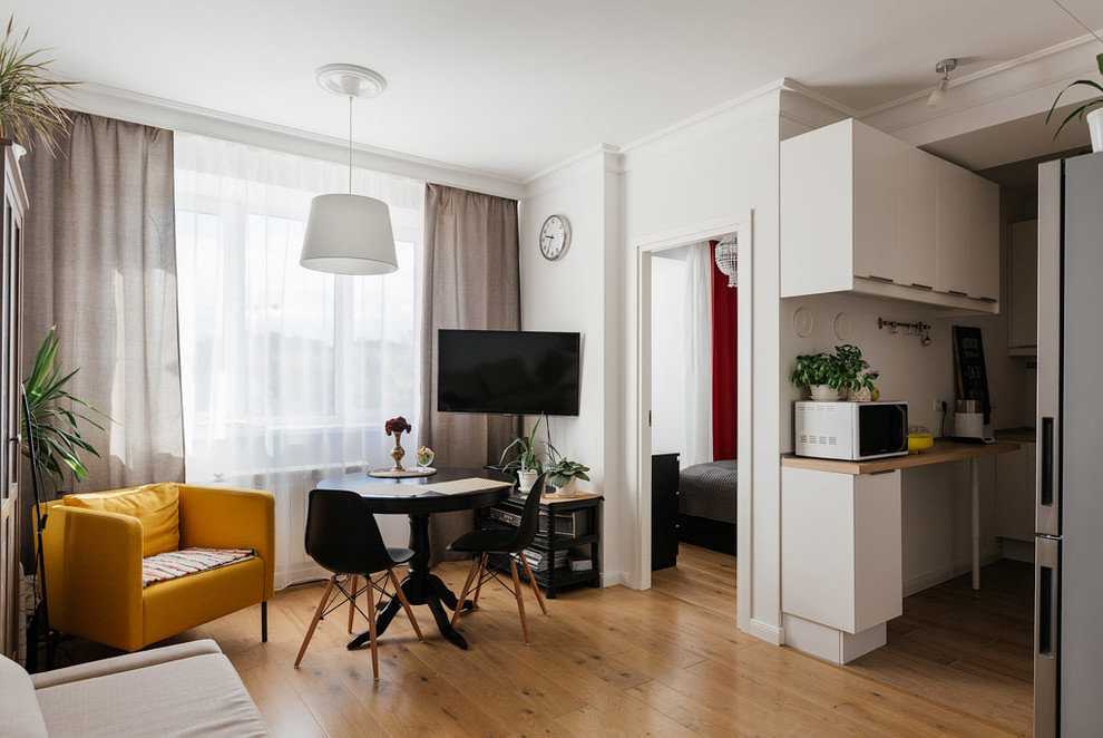 Кухня-студия в хрущевке – современная планировка для старого дома. Дизайн однокомнатной квартиры и переделка двухкомнатной в студию: какие моменты надо учесть Основы зонирования и примеры дизайн-проектов.