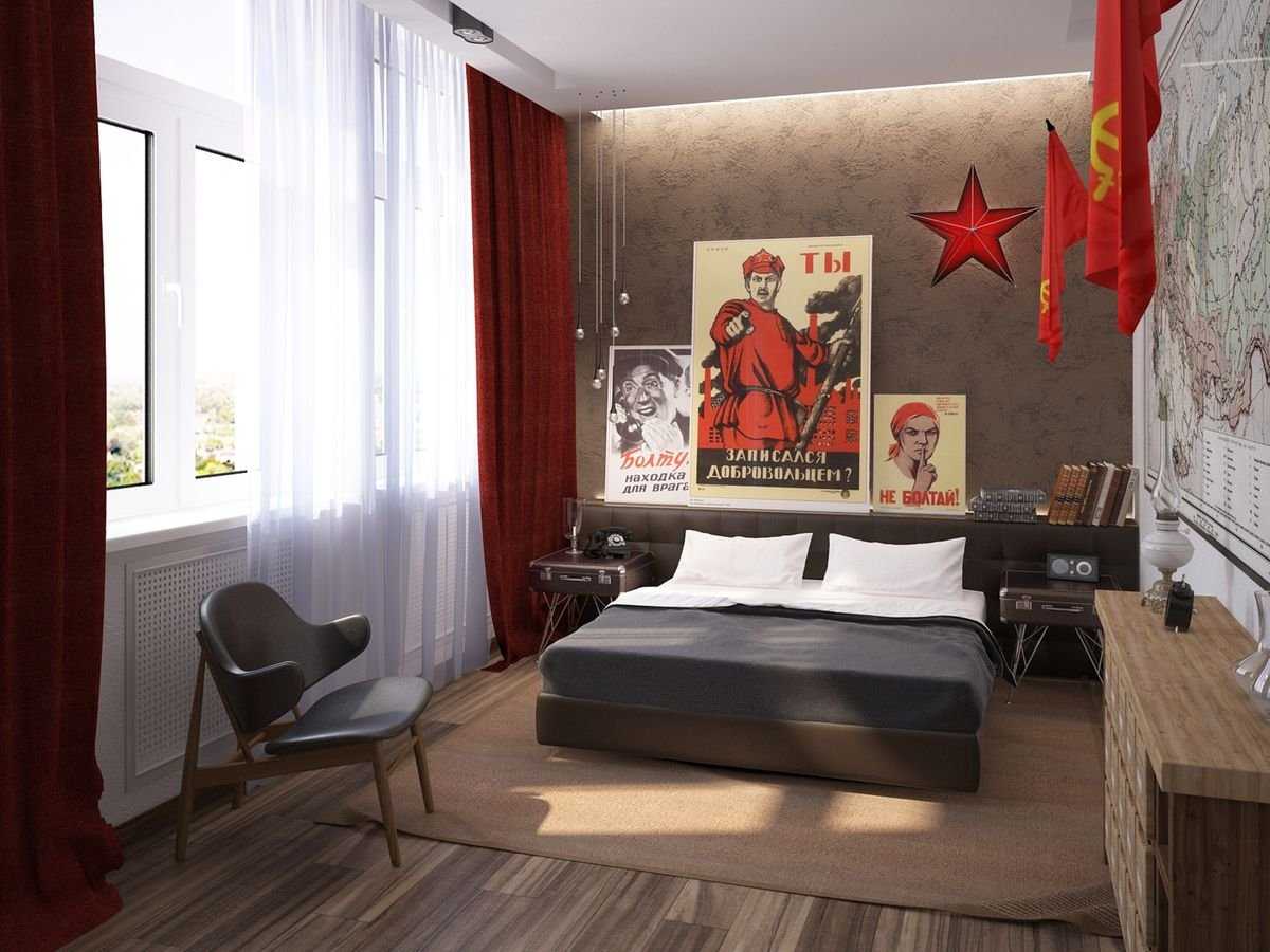 Советский стиль интерьера: как менялся дизайн, мелочи - 75 фото