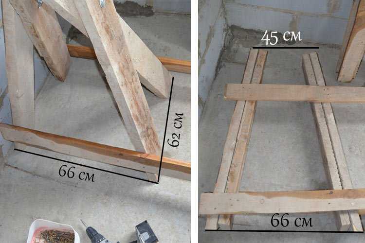 Как сделать, изготовить подмости (леса, «козлы») своими руками