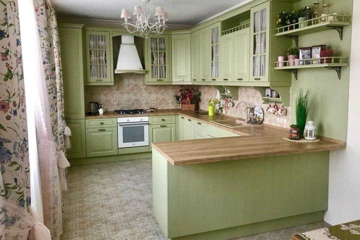 Дизайн кухни фисташкового цвета: реальные фото примеры