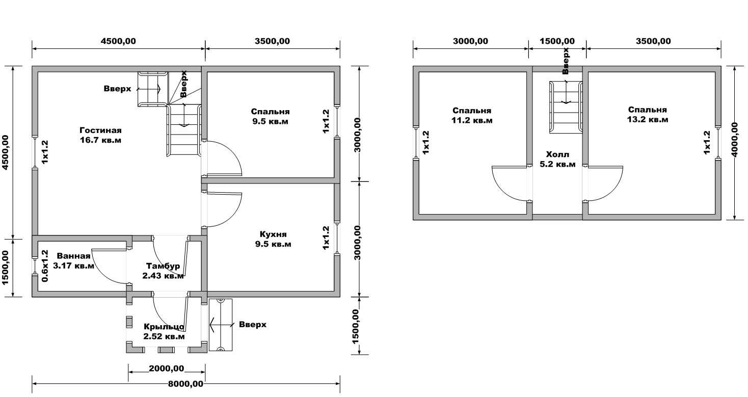Планировка дачного дома 6х6, с печкой – грамотный подход к обустройству дачи