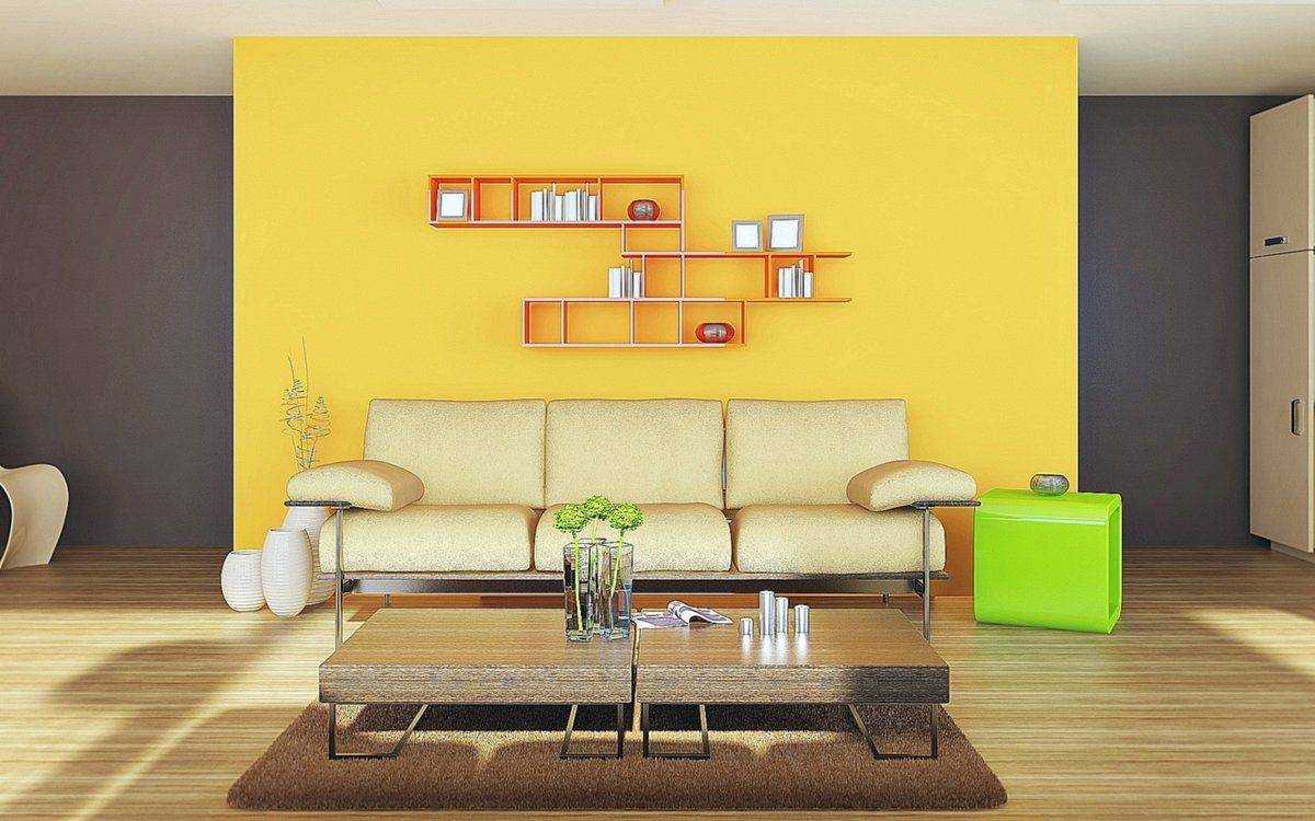 Покраска стен в два цвета: интересные варианты (+34 фото)