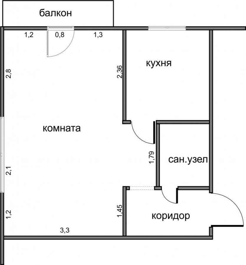 Оформление и дизайн хрущевки 1-комнатной квартиры