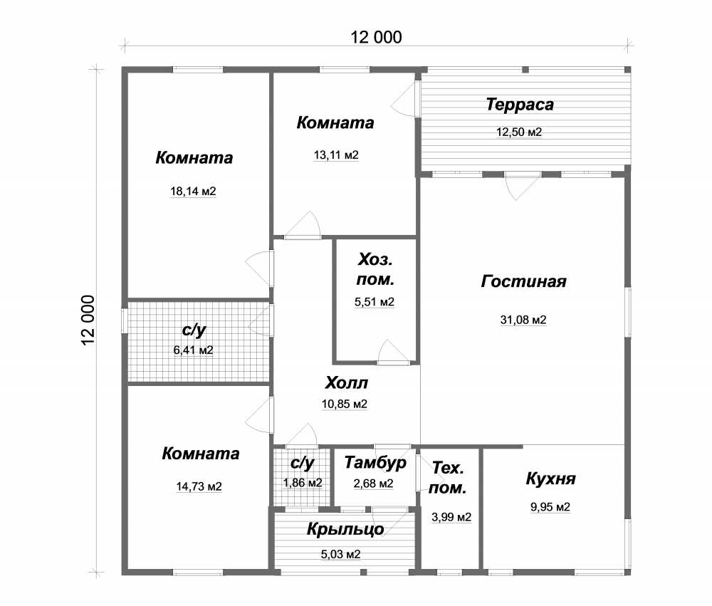 Проект дома 10х10 с отличной планировкой, 2 этажа