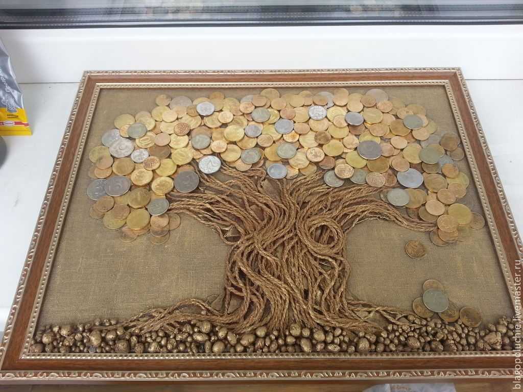 Картина денежное дерево: делаем своими руками - сайт о рукоделии