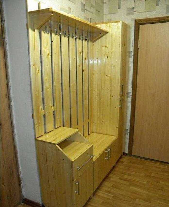Шкаф в прихожую своими руками: как сделать из старой мебели по чертежам с размерами