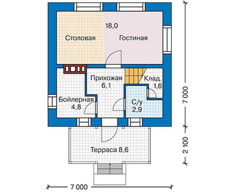 Строим дом 6х8 из пеноблоков: от фундамента до крыши